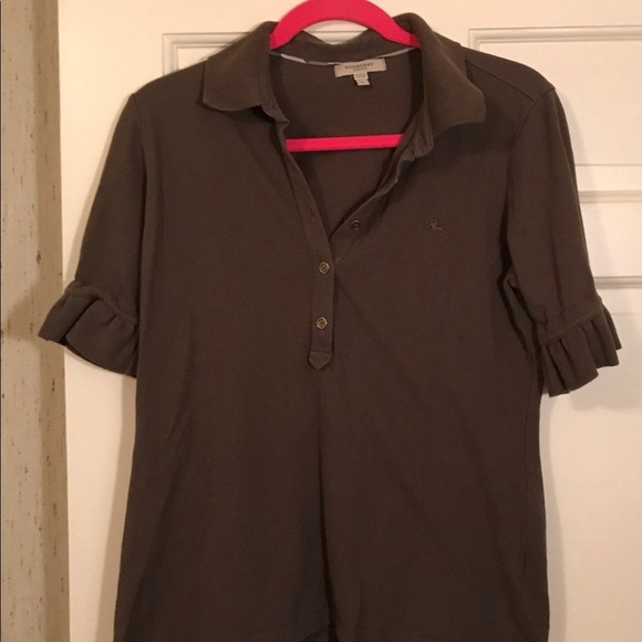 Burberry polo top with ruffled sleeves - Picture 2 of 5